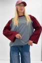 maglia over bicolore